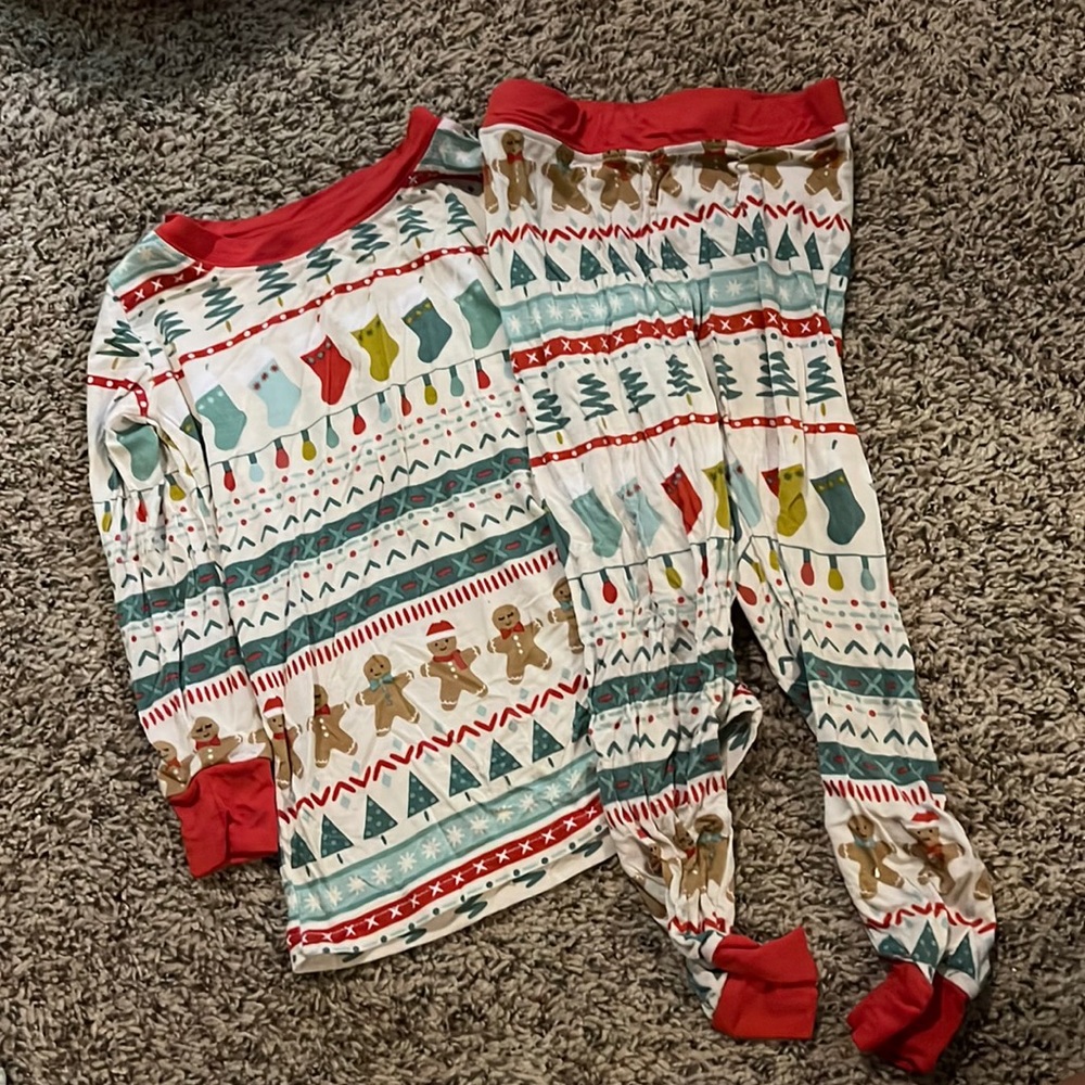COPY - Little sleepies fair isle print Christmas Jammie’s